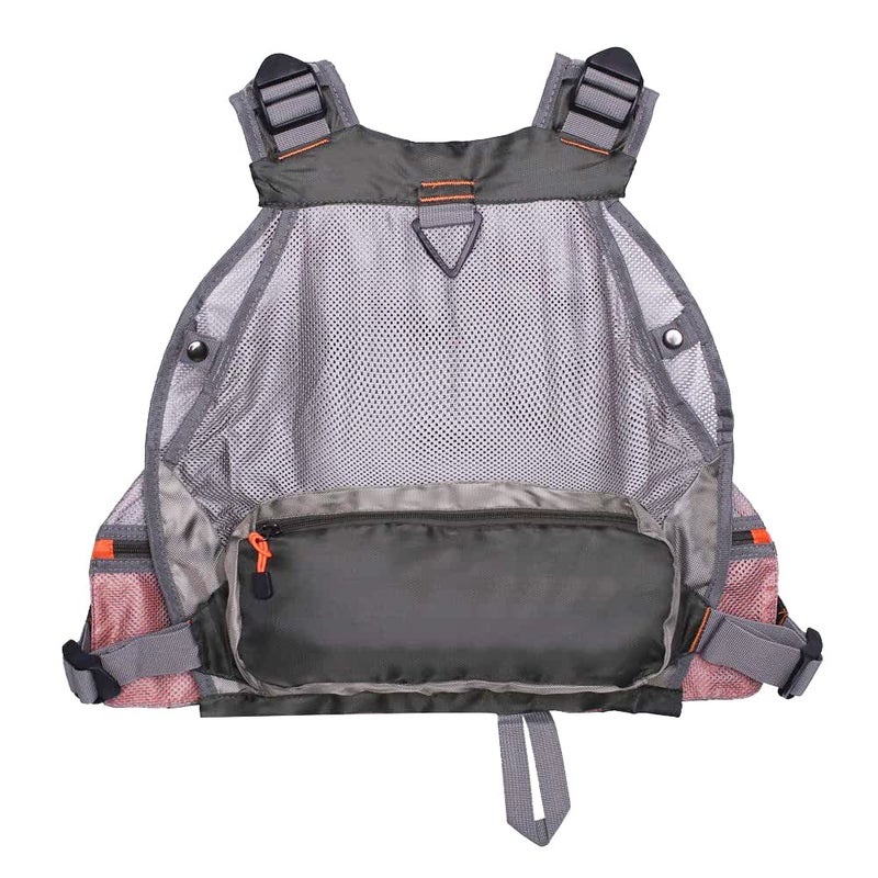 Raprance Fly Fishing Vest Backpack - Adjustable Lightweight and Quick-Dry, with 17 Pockets for Trout Bass Saltwater (Army Green,FV01) - Image 4